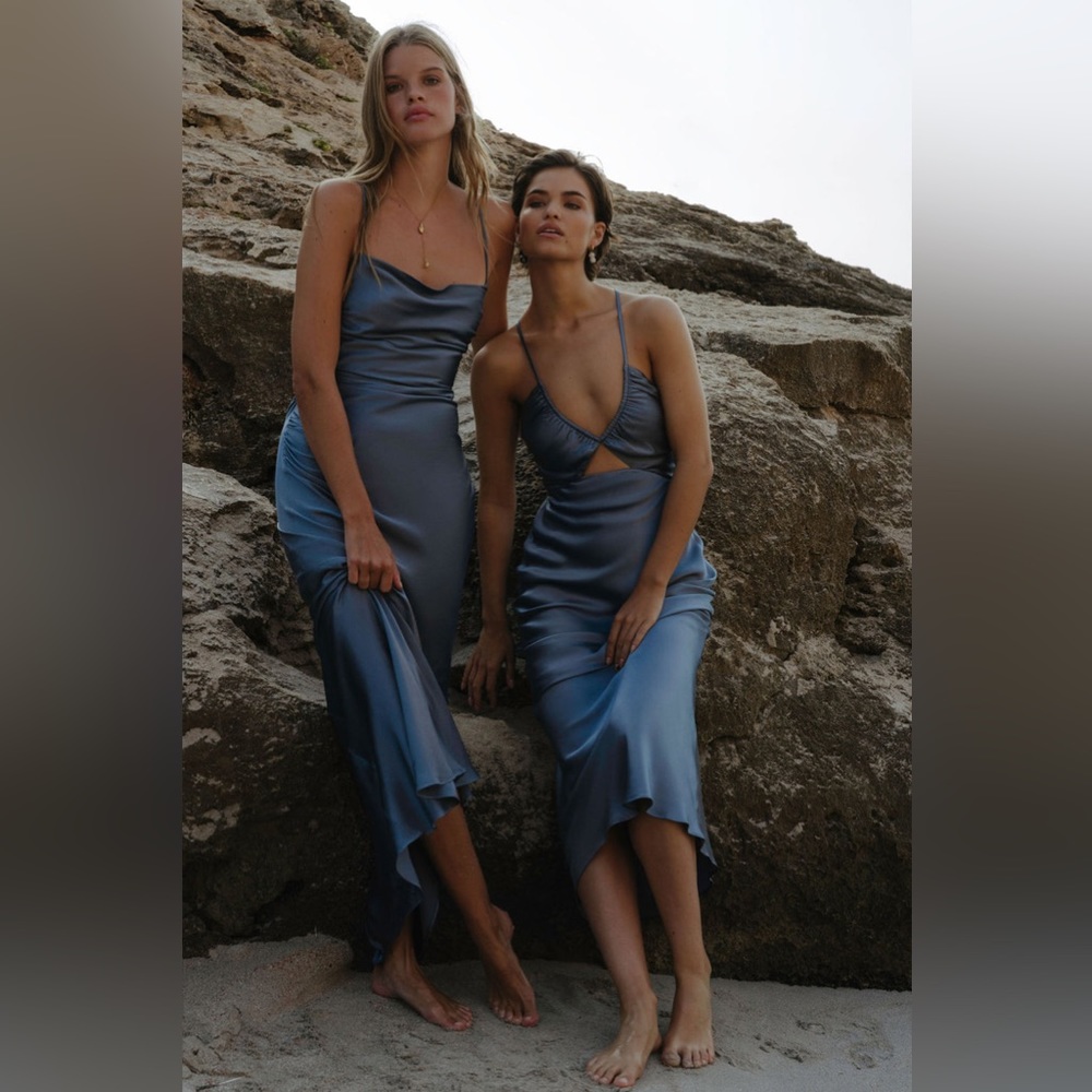 Shona Joy La Lune Lace Back Maxi Dress